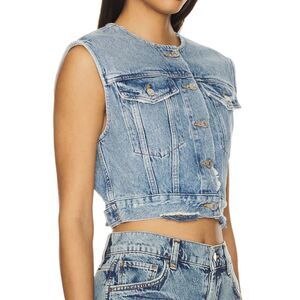 AGOLDE Leo Vest Fray